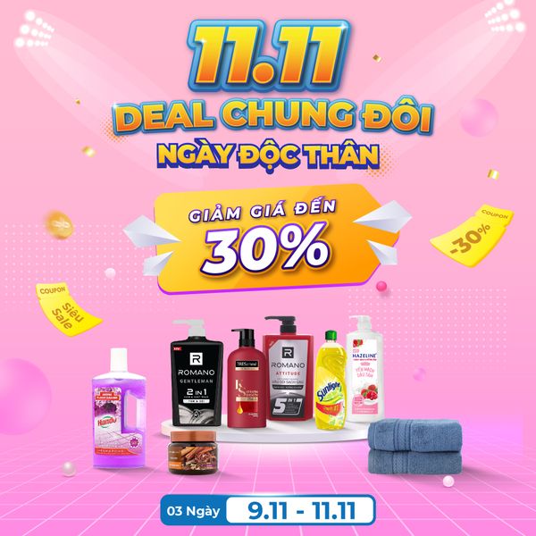 SIÊU HỘI NGÀY ĐÔI, ƯU ĐÃI GẤP BỘI. GIẢM GIÁ ĐẾN 30%!