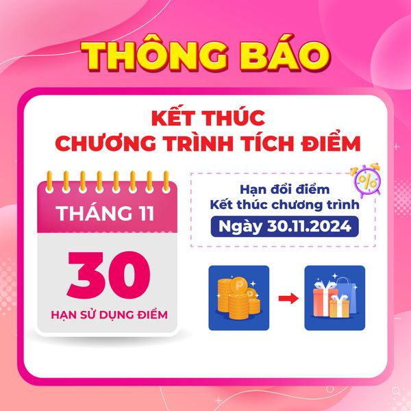 THÔNG BÁO THAY ĐỔI CHƯƠNG TRÌNH TÍCH ĐIỂM MUA SẮM TẠI SIÊU THỊ 10K