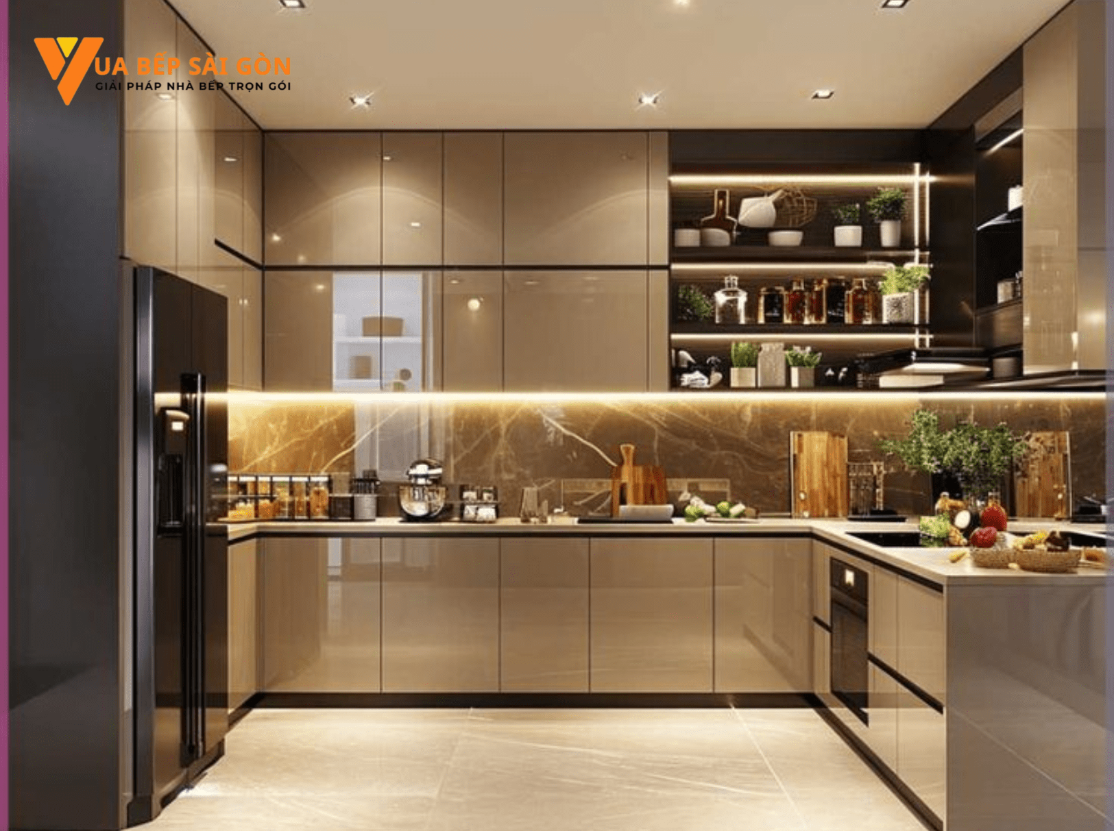 Tủ Bếp Nhựa Bóng – Sự Lựa Chọn Cho Không Gian Bếp Hiện Đại