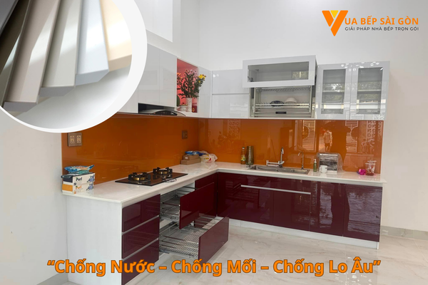 tủ bếp nhựa đặc PVC