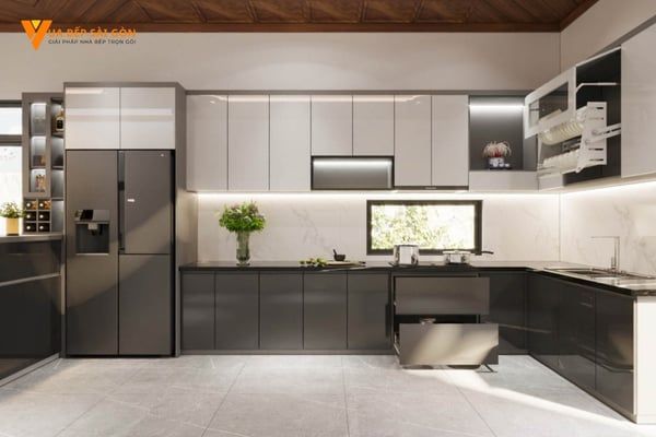 tủ bếp nhựa picomat