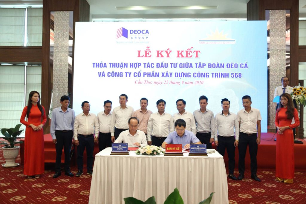 Công ty CP Xây Dựng Công Trình 568  ký kết thoả thuận hợp tác đầu tư với Tập đoàn Đèo Cả