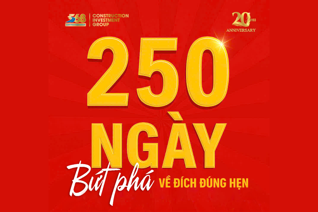 PHÁT ĐỘNG THI ĐUA “250 NGÀY BỨT PHÁ – VỀ ĐÍCH ĐÚNG HẸN” CHÀO MỪNG 20 NĂM THÀNH LẬP TẬP ĐOÀN 568