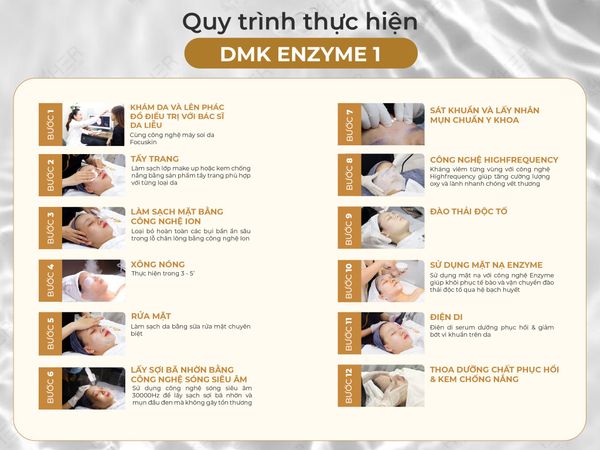 Quy trình thực hiện DMK Enzyme 1 – Bí quyết chăm sóc da chuẩn y khoa