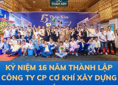 KỶ NIỆM 16 NĂM THÀNH LẬP CÔNG TY CỔ PHẦN CƠ KHÍ XÂY DỰNG THÁP KIM