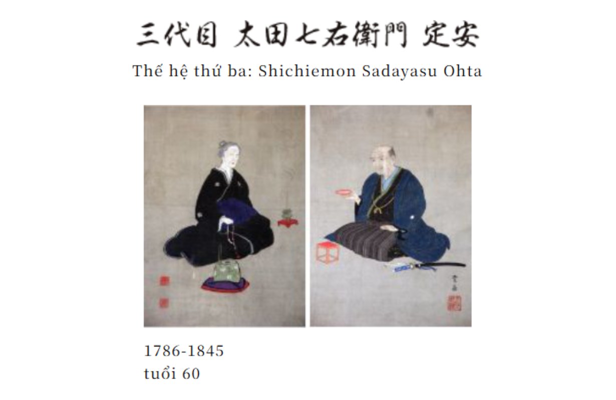 Thế hệ thứ ba - Shichiemon Sadayasu Ohta (1786-1845)