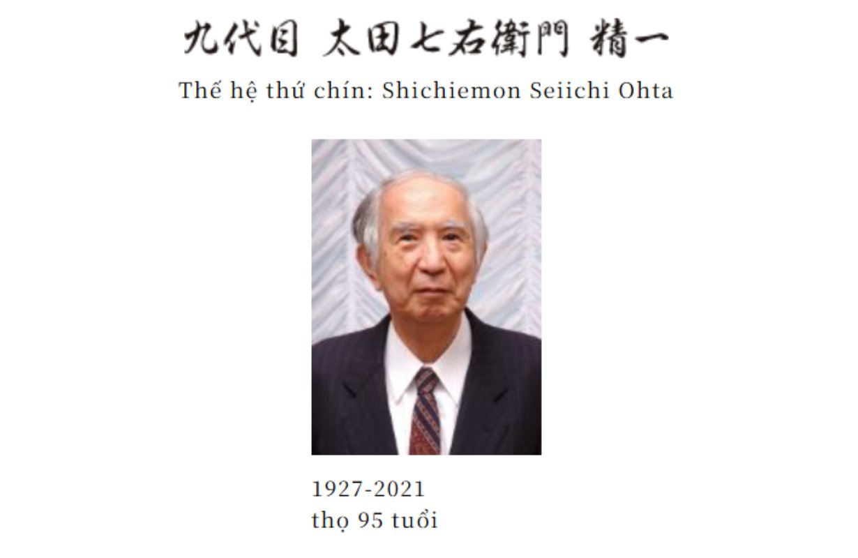Thế hệ thứ chín - Shichiemon Seiichi Ohta (1927-2021)