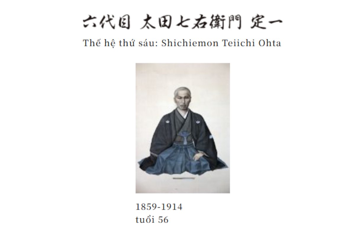 Thế hệ thứ sáu - Shichiemon Teiichi Ohta (1859-1914)