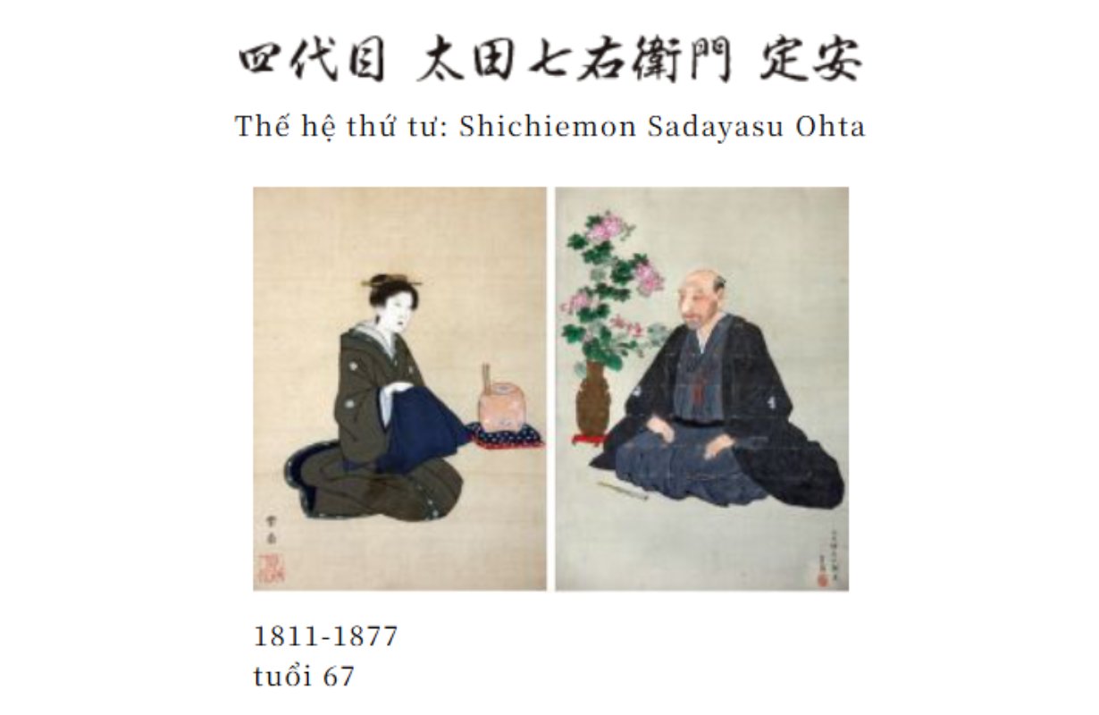 Thế hệ thứ tư - Shichiemon Sadayasu Ohta (1811-1877)