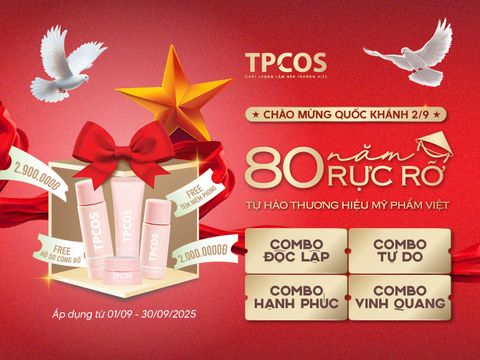 CTKM Tháng 9 | 80 NĂM RỰC RỠ – TỰ HÀO THƯƠNG HIỆU MỸ PHẨM VIỆT