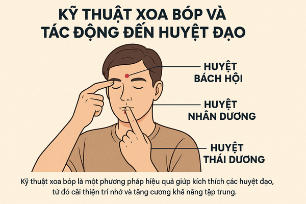 bấm huyệt tăng trí nhớ