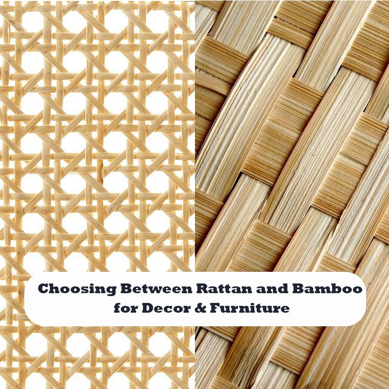 Choosing Between Rattan and Bamboo for Decor & Furniture