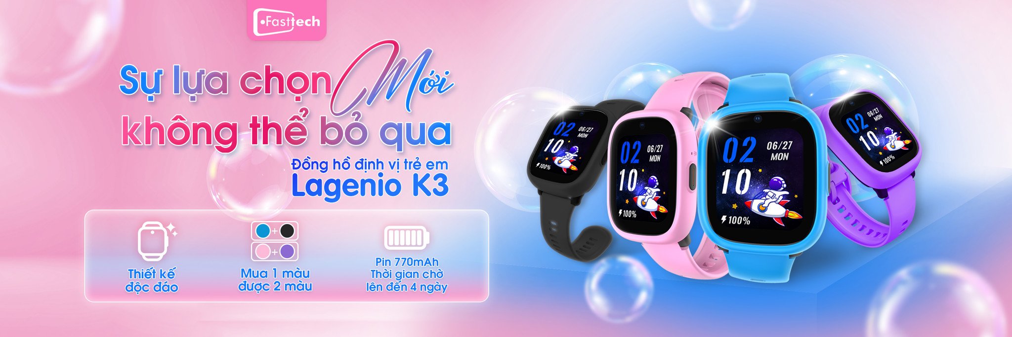 Đồng hồ định vị trẻ em Lagenio K3