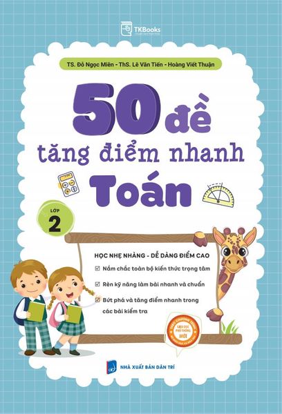 Cuốn sách 50 đề tăng điểm nhanh Toán lớp 2