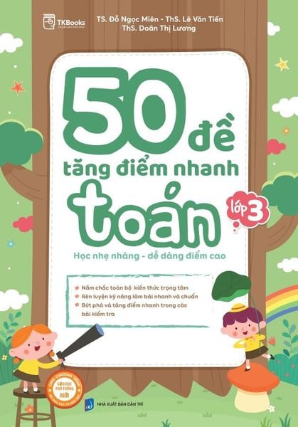 Cuốn sách 50 đề tăng điểm nhanh Toán lớp 3