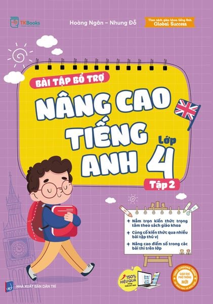 Cuốn sách Bài tập bổ trợ nâng cao Tiếng Anh lớp 4 – Tập 2