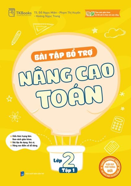 Cuốn sách Bài tập bổ trợ nâng cao Toán lớp 2 – Tập 1