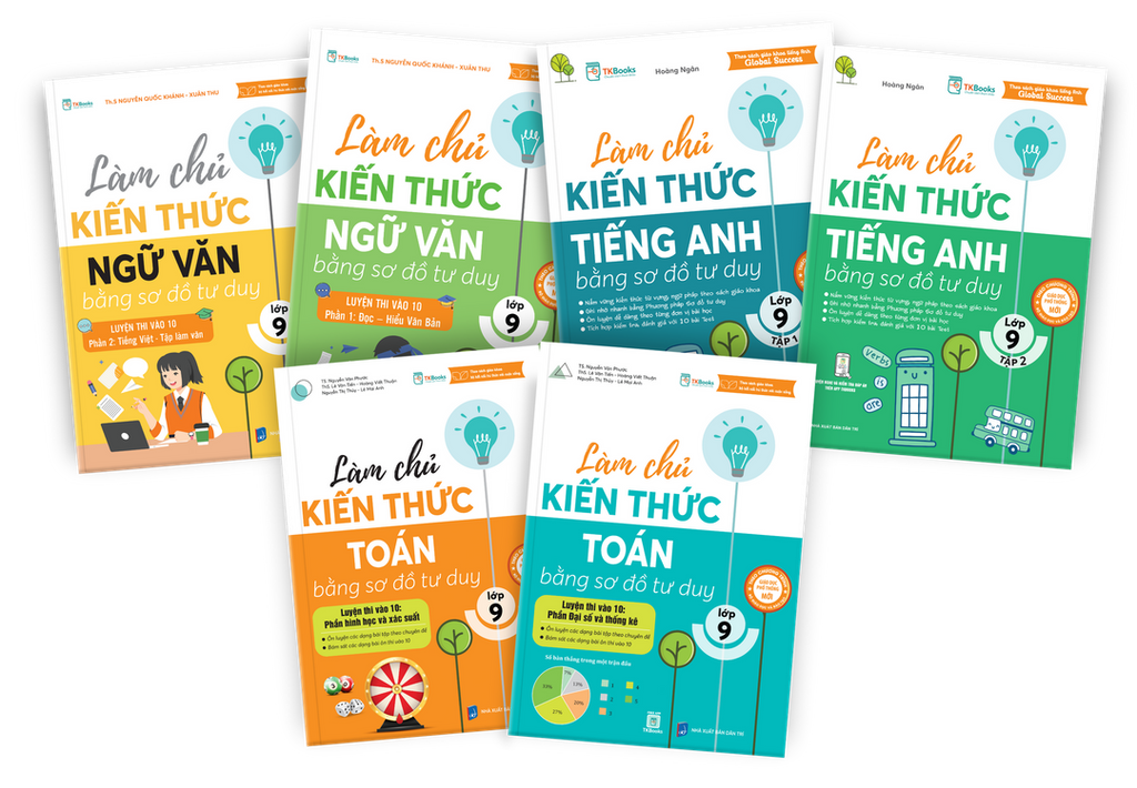 Combo Làm chủ kiến ​​thức bằng sơ đồ tư duy lớp 9