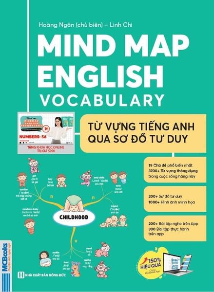 Cuốn sách Mind Map English Vocabulary -Từ vựng tiếng Anh qua sơ đồ tư duy (Tặng kèm khoá học trị giá 599k)