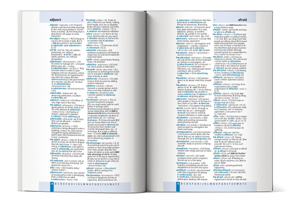 Nội dung trong sách Oxford Learner's Pocket Dictionary - Fourth Edition
