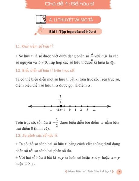 Nội dung phần Toán học trong sách