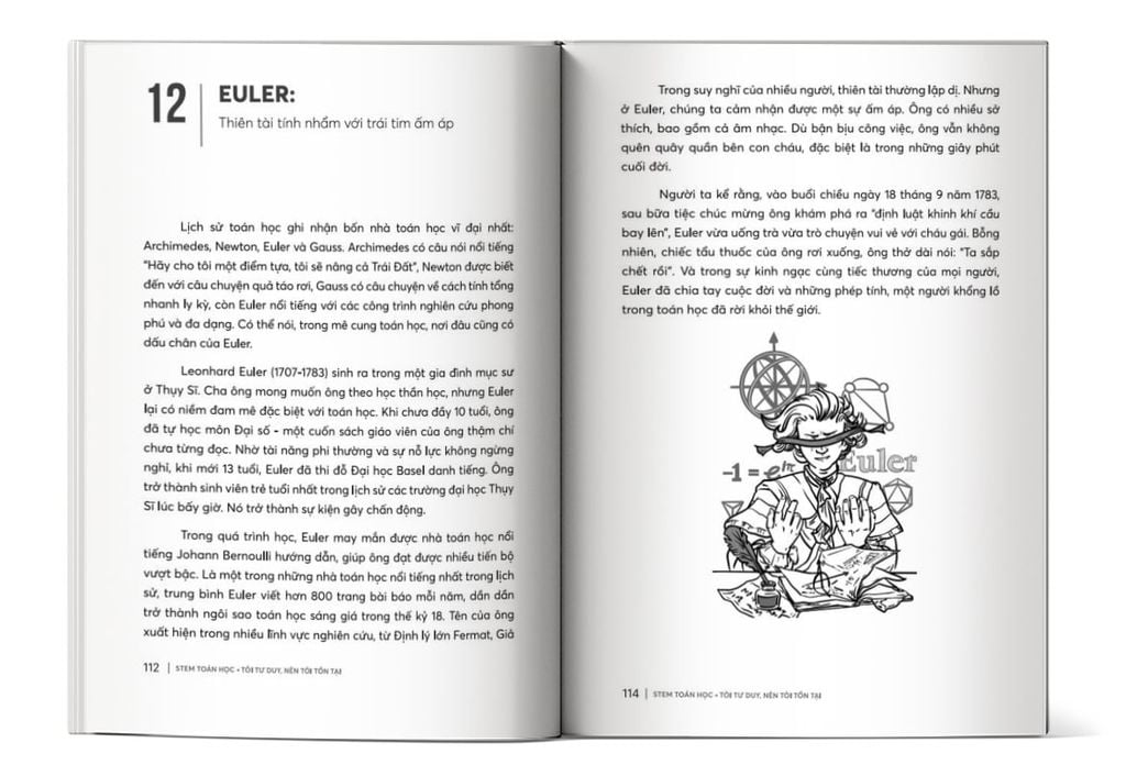 Nội dung trong sách STEM Toán học – Tôi tư duy nên tôi tồn tại