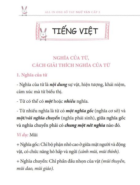 Nội dung trong sách Sổ tay Ngữ Văn cấp 3 - All in one