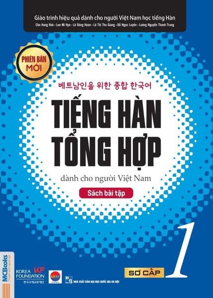 Cuốn sách Tiếng Hàn tổng hợp dành cho người Việt Nam – Sách bài tập sơ cấp 1