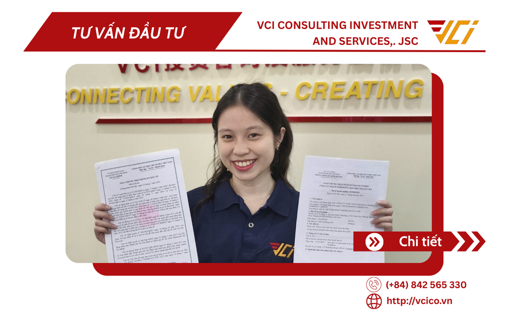 VCI ĐỒNG HÀNH CÙNG NHÀ ĐẦU TƯ HONG KONG THÀNH CÔNG THÀNH LẬP CÔNG TY TNHH VIETNAM KING CHEMICALS TẠI VIỆT NAM