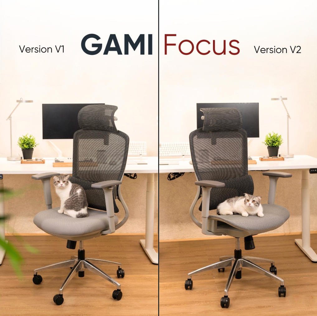 Gami Focus V1 vs V2: Chọn ghế nào cho góc làm việc của bạn?