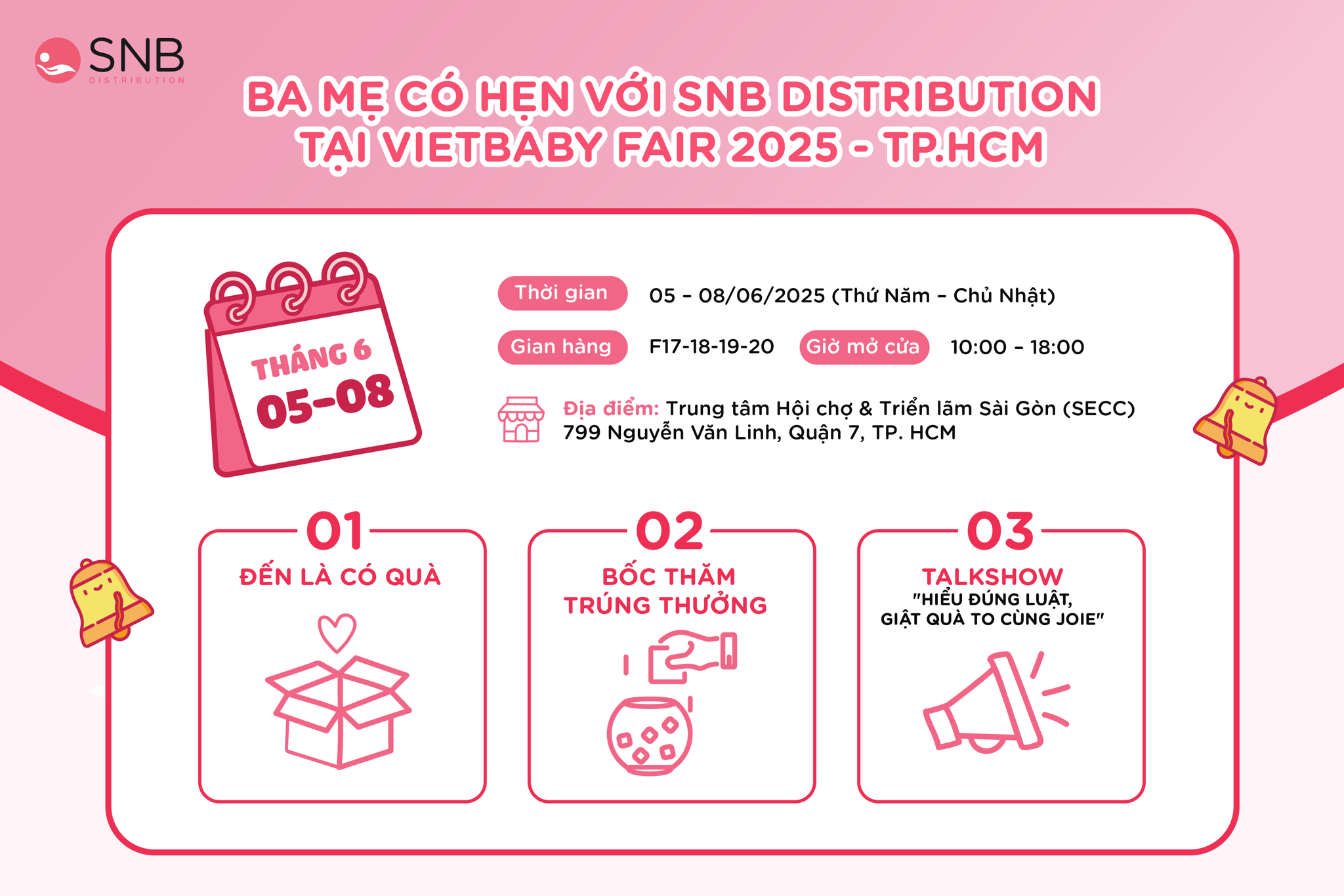 SNB Distribution chính thức góp mặt tại Vietbaby Fair 2025