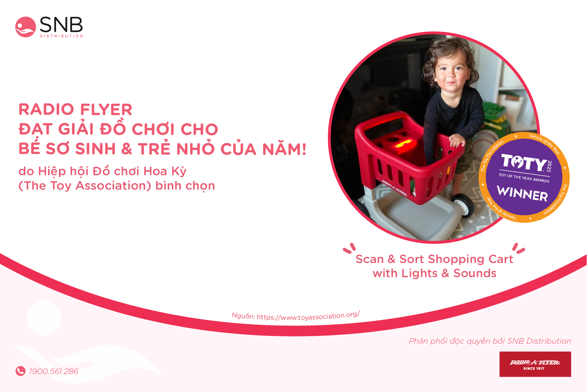 Radio Flyer đoạt giải “Đồ Chơi Cho Trẻ Nhỏ Xuất Sắc Nhất Năm” tại Toy Of The Year Awards 2025