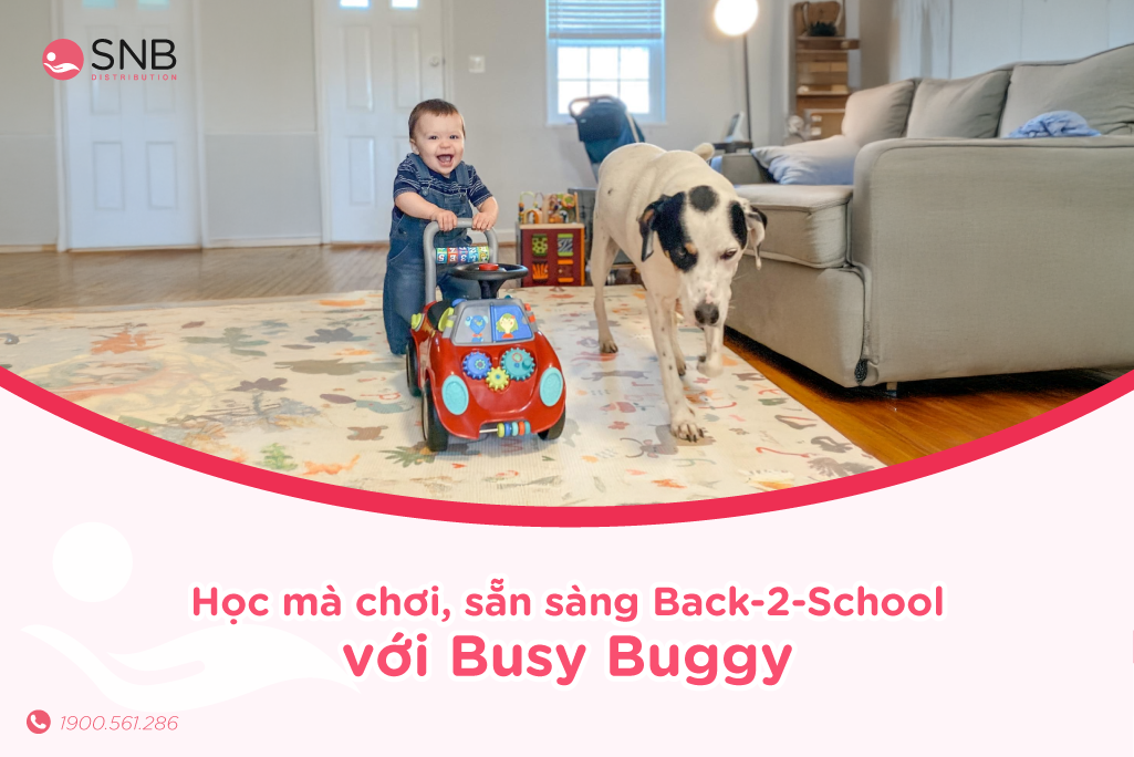 Bé vừa học, vừa chơi với xe đồ chơi thông minh Busy Buggy