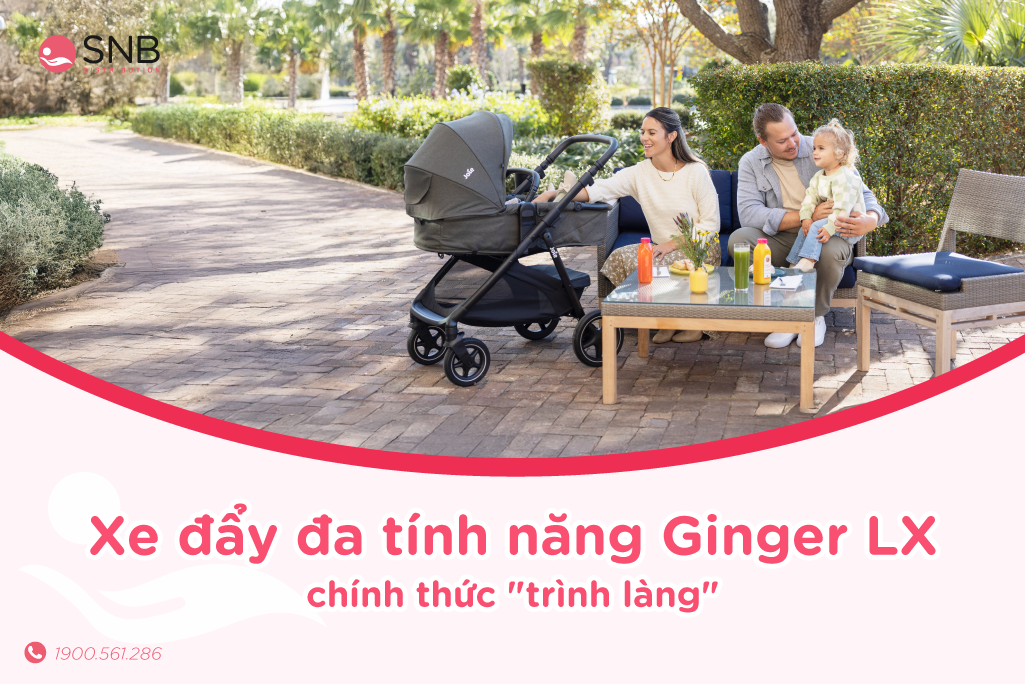 Xe đẩy trẻ em Joie Ginger LX chính thức “trình làng