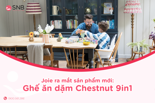 Joie ra mắt sản phẩm mới: Ghế ăn dặm trẻ em Chestnut 9in1