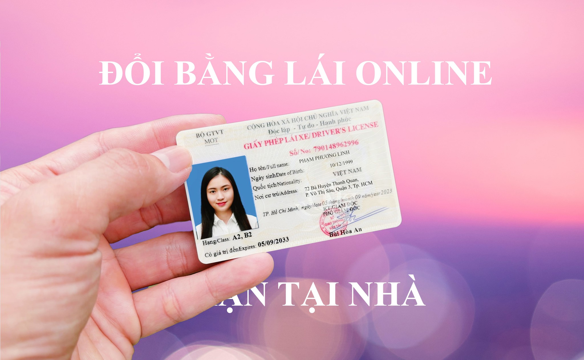 Cục Cảnh sát Giao thông Ra Mắt Dịch Vụ Cấp, Đổi Giấy Phép Lái Xe Trực Tuyến