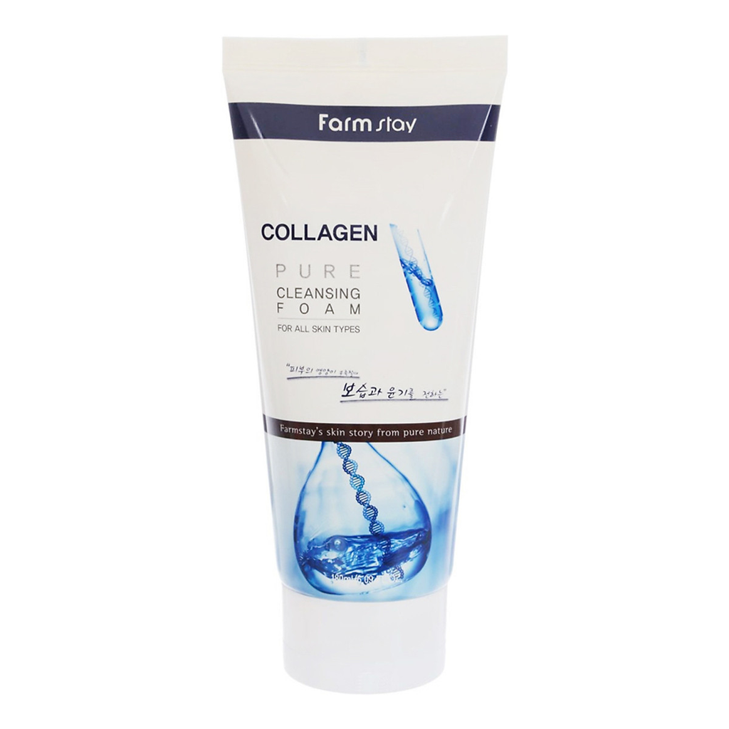 Farmstay_Sữa Rửa Mặt Collagen Pure Cleansing Foam Farmstay