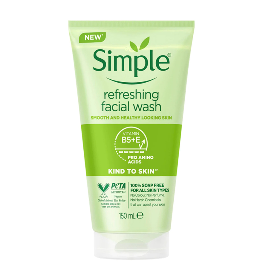 Simple_Sữa Rửa Mặt Kind To Skin Refreshing Facial Wash Gel
