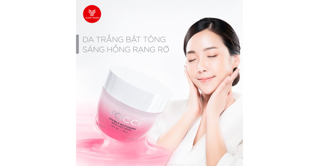 Bao bì kem dưỡng trắng Vacci 50ml