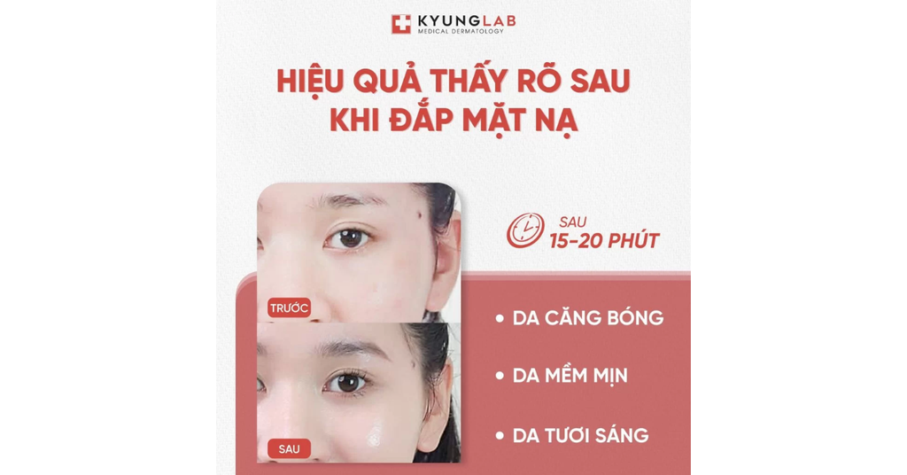 Một số ưu điểm nổi bật của sản phẩm KYUNGLAB PDRN Aqua Mask 23ml cấp ẩm, phục hồi da căng bóng