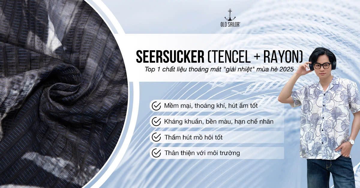 Seersucker là vải gì ? Top 1 chất liệu thoáng mát