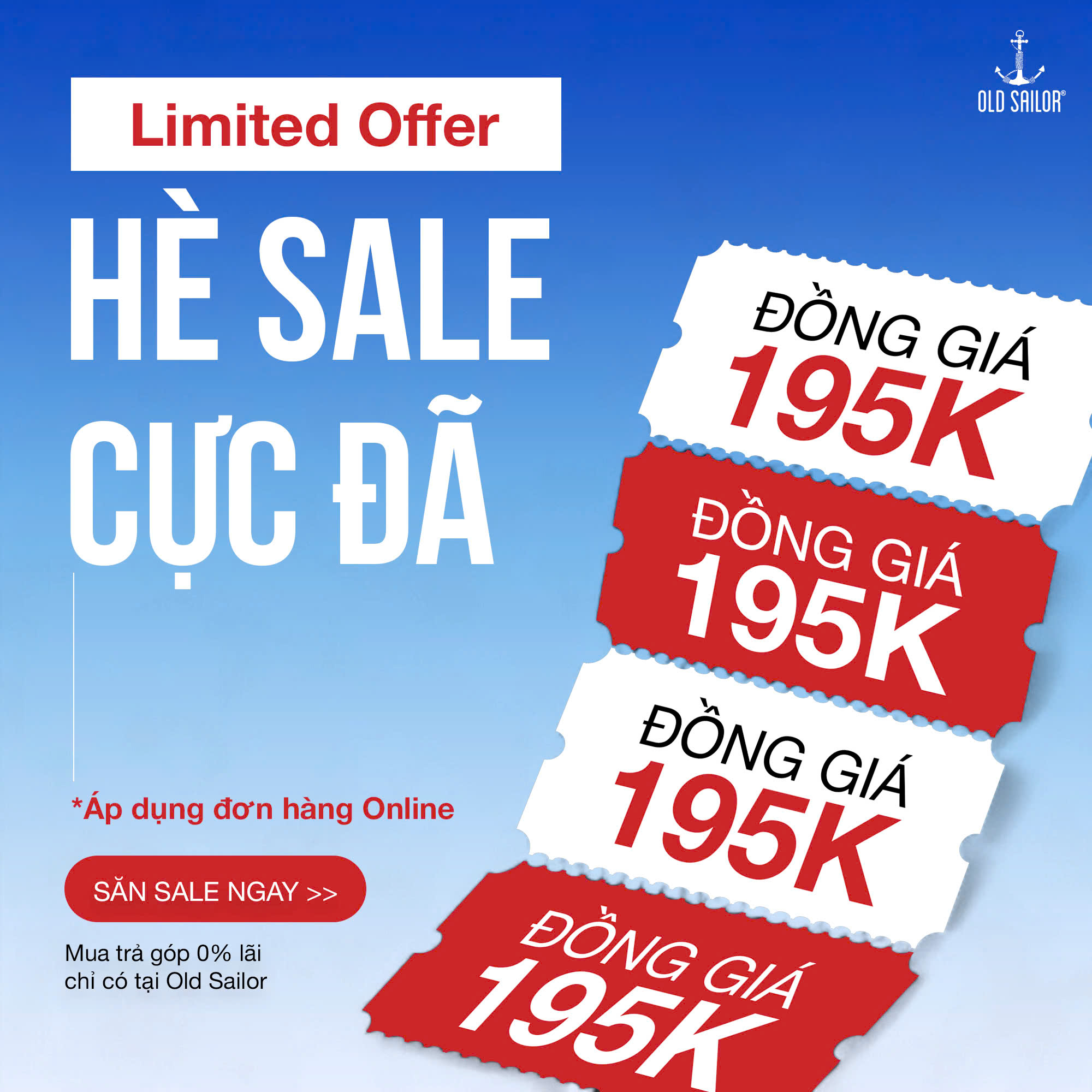 SIÊU ƯU ĐÃI HÈ: ĐỒNG GIÁ 195K – Sale Cực Đỉnh, Săn Ngay Kẻo Lỡ!