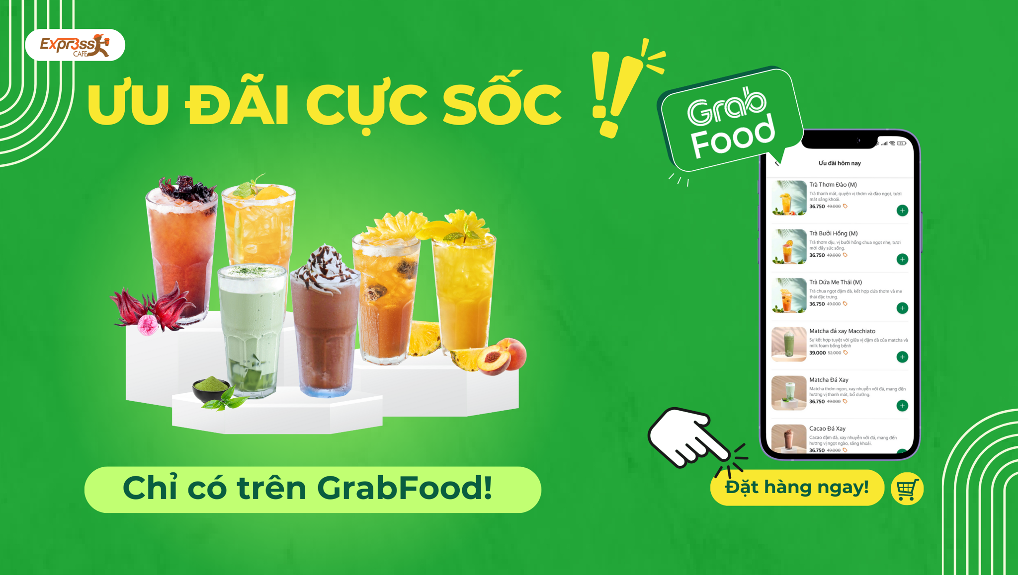 Mở app GrabFood, chốt deal cực hời – Giảm ngay 25% cho tín đồ trà & đá xay!