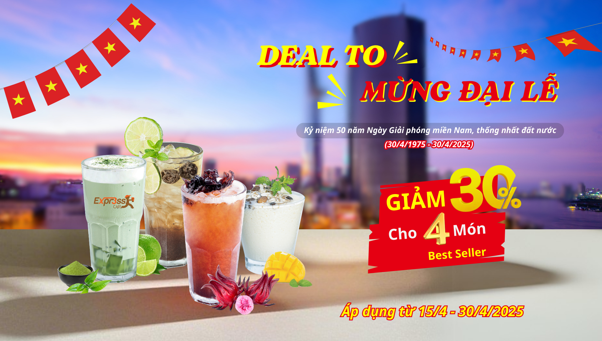 Deal to mừng Đại lễ – Giảm nhiệt cùng deal, tăng nhiệt kỳ nghỉ