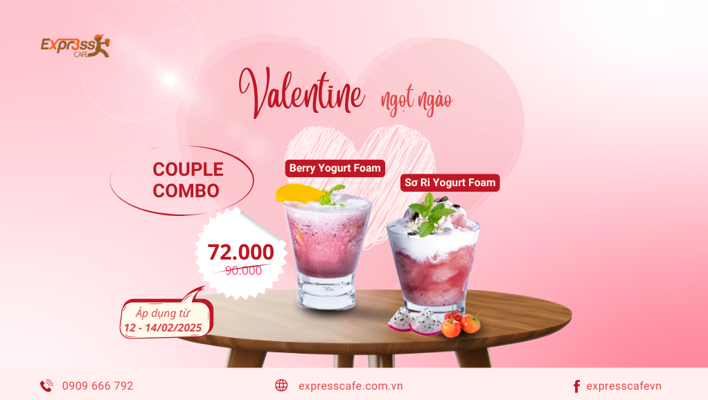 Say yes với Couple Combo - Valentine ngọt ngào!