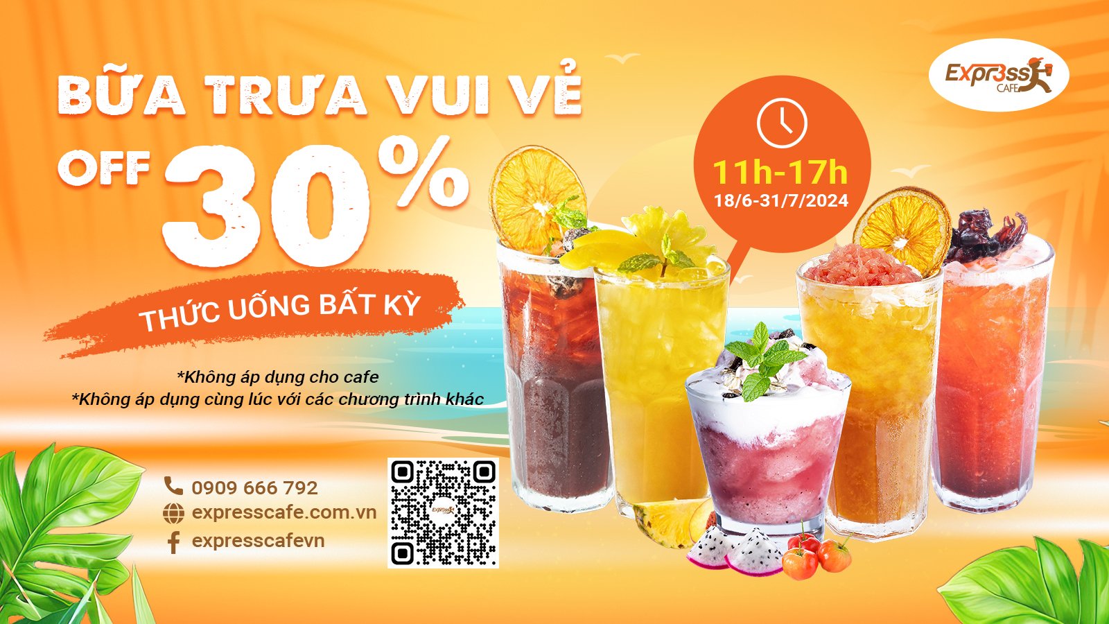 Ưu đãi trưa hè siêu sảng khoái - Giảm ngay 30%!