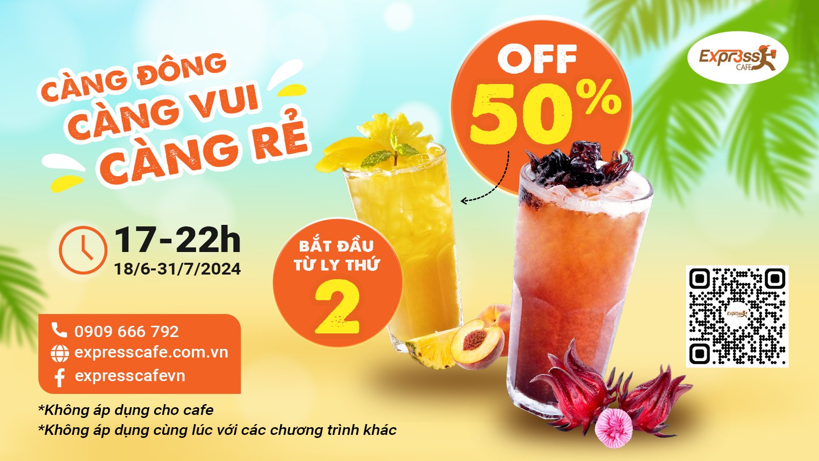 Tối mát, bạn rủ, Express Café đãi!