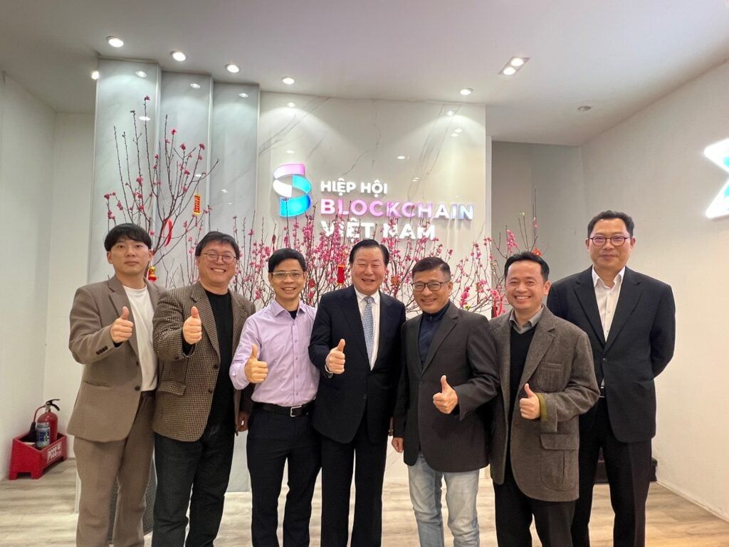 Doanh nghiệp Blockchain Hàn Quốc đến thăm Văn phòng Hiệp hội Blockchain Việt Nam