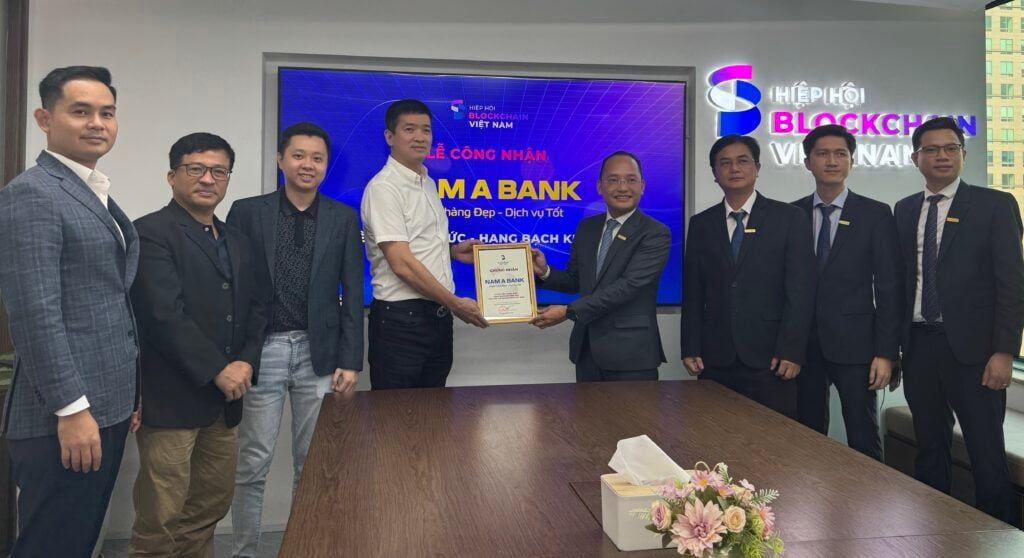Hiệp hội Blockchain Việt Nam tổ chức lễ công nhận Nam A Bank trở thành hội viên Hạng Bạch Kim