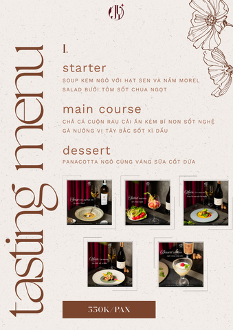 JOY TASTING MENU – NGHỆ THUẬT DÀNH CHO THỰC KHÁCH TINH CHỌN